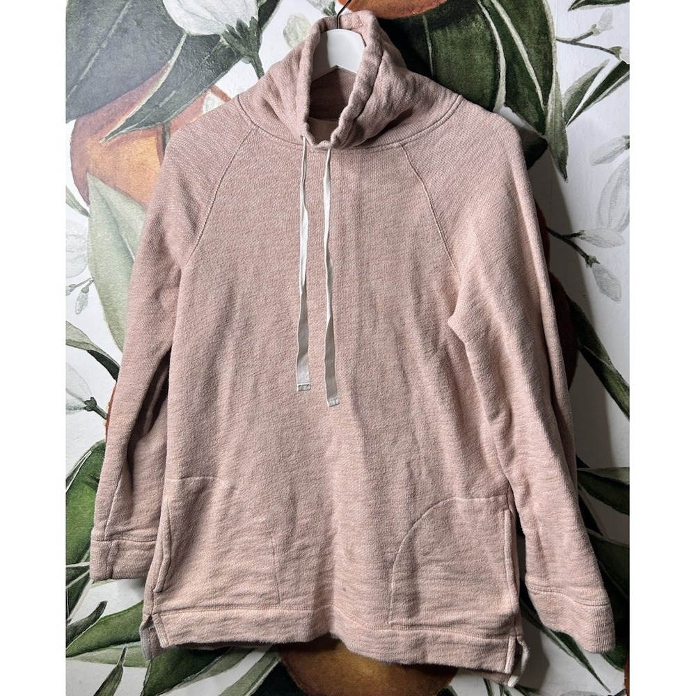 J Crew Small/Medium Turtleneck tunic Pullover sweatshirt 100% Cotton